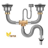 Bộ Xả Bồn Rửa Chén Đôi INOX TATA XCR03