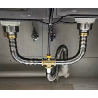 Bộ Xả Bồn Rửa Chén Đôi inox 304 - Xi Phông Xả Chậu Rửa Chén P110 Chậu Đôi và đơn