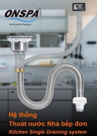 Bộ Xả Bồn Rửa Chén Đơn Inox 304 – Lọc Rác Chống Gỉ, Lắp Đặt Dễ Dàng