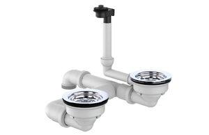 Bộ xả chậu 2 hộc Hafele 570.35.923