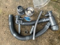 Bộ xả chậu đôi bồn rửa chén bát Inox 2 ngăn - Ống xả lớn thoát nước nhanh Phù hợp các loại chậu Inox 304 2 hộc