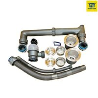 Bộ xả chậu rửa chén đôi nhựa cứng