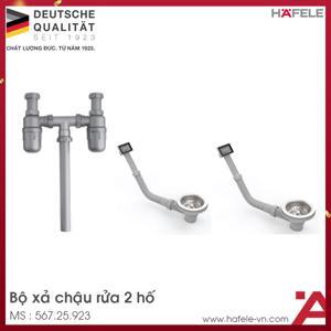 Bộ xả cho chậu 2 hộc (2 xả tràn) 567.25.923