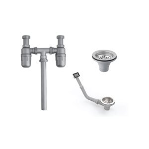 Bộ Xả Cho Chậu 2 Hộc Hafele 567.25.875