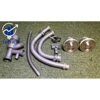 BỘ XẢ ĐÔI BỒN RỬA CHÉN ĐÔI HỘC NGẮN INOX  [Giao nhanh 2h tại HCM]