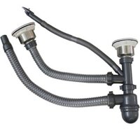 Bộ xả đôi, đơn inox 304 chống tràn, chống hôi cho bồn rửa chén