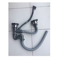 Bộ xả đôi inox chậu rửa chén