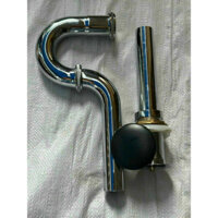 Bộ xả lavabo inox đầu sứ màu đen
