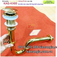 Bộ xả lavabo màu vàng 24K không lỗ trànKAG-KX65