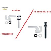 Bộ Xả Nhấn Lavabo CAESAR BF602, 605 đầu inox và đầu nhựa - giá rẻ siêu bền