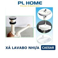 Bộ xả nhấn nhựa Caesar, bộ xả lavabo cho chậu rửa mặt sứ BF605
