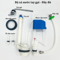 Bộ xả nước bồn cầu 2 khối rời loại tay gạt phía trước - bộ ruột xả nước bệt rời tay gạt