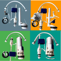 BỘ XẢ NƯỚC BỒN CẦU THÂN ĐẶC LOẠI TỐT NHIỀU MẪU