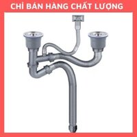 Bộ xả thoát nước chậu rửa bát 2 hố(gia dụng cho moi gia đình)