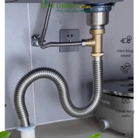 Bộ xả (xi phông) chậu rửa chén bát đơn 1 hố inox
