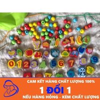 Bộ xâu vòng hạt gỗ 88pcs