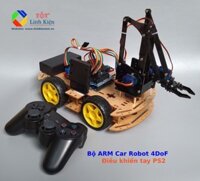 Bộ Xe Arduino Car Arm Robot - Bộ Xe Cánh Tay Điều Khiển PS2