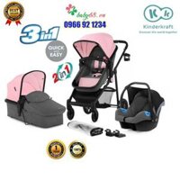Bộ xe đẩy cho bé Kinderkraft Juli 3in1 ( Ghế ngồi ô tô, xe nôi, xe đẩy)