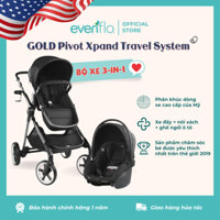 Bộ xe đẩy đôi xe đẩy nôi xách 3-in-1 Evenflo Gold Pivot Xpand Travel System