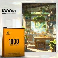 Bộ xếp hình 1000 miếng Căn bếp mộng mơ 75x50 cm, đồ chơi tranh ghép hình 1000 mảnh Jigsaw puzzle 1000 piece