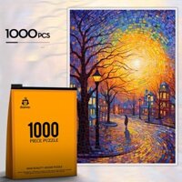 Bộ xếp hình 1000 miếng Cô đơn 75x50 cm, đồ chơi tranh ghép hình 1000 mảnh Jigsaw puzzle 1000 piece