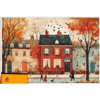 Bộ xếp hình 1000 miếng mùa Thu 75x50 cm, đồ chơi tranh ghép hình 1000 mảnh Jigsaw puzzle 1000 piece