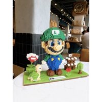 Bộ Xếp Hình 3D Luigi Mansion Block và Pokemon Block