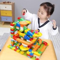 Bộ xếp hình cầu trượt cho bé (206 chi tiết) - Đồ chơi lắp ráp thông minh phát triển tư duy