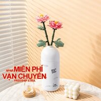 Bộ xếp hình Hoa mẫu đơn (Bao gồm bình)