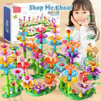 Bộ xếp hình khu vườn 93 chi tiết đồ chơi lắp ghép vườn hoa cây cối sáng tạo phát triển trí thông minh cho bé SHOPMEKHOAI