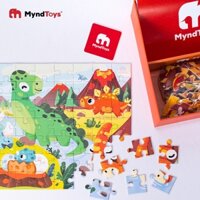 Bộ Xếp Hình khủng long 54 và 70 miếng ghép - Puzzle Level 4 - Dino Series F - Đồ chơi Myndtoys Việt Nam
