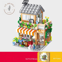 Bộ xếp hình lắp ráp gạch Lego Mini  Nhà homestay phục vụ ăn sáng