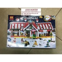 Bộ xếp hình Lego Bela 11093 Cửa hàng bán đồ Giáng Sinh