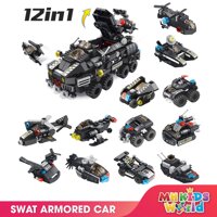 Bộ xếp hình Lego Panlos 633010 12 in 1 gồm 527 chi tiết ghép thành mô hình Swat Armored Car đồ chơi lắp ráp dành cho các bé phát triển trí tuệ bo xep hinh Lego Panlos 633011 12 in 1 gom 549 chi tiet do choi lap rap