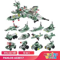 Bộ xếp hình Lego Panlos 633017 12 in 1 mô hình Destroyer Fighter đồ chơi lắp ráp cho bé trai 5 tuổi đồ chơi rèn luyện phát triển trí tuệdo choi xep hinh do choi lap rap do choi be trai tu 5 tuoi do choi ren luyen phat trien tri tue