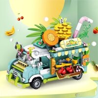Bộ xếp hình lego xe bán hoa quả cho bé
