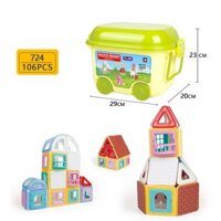 Bộ xếp hình nam châm  Magical Magnetic 106PCS  (724)