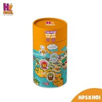 Bộ Xếp Hình Nhà Bút Bản Đồ Thế Giới