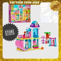 Bộ Xếp Hình non-Lego Duplo JDLT-5413 Lắp Ráp Khách Sạn Bãi Biển ( 85 Mảnh ) [ Hàng Có Sẵn ]