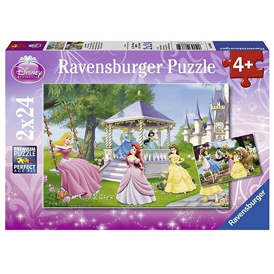 Bộ xếp hình Ravensburger Enchanting Princesses (2 bộ 24 mảnh)