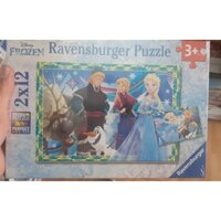 Bộ Xếp Hình Ravensburger Puzzle Jeux D'Hiver RV076215 (2 Bộ 12 Mảnh Ghép)