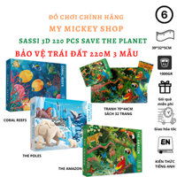 Bộ xếp hình Sassi Junior 200 220 mảnh nhiều chủ đề cho bé từ 5 6 7 8 tuổi My Mickey Shop