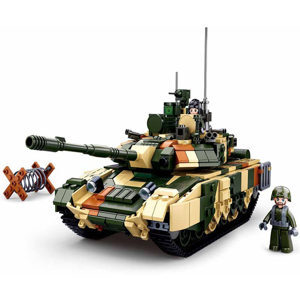 Bộ đồ chơi xếp hình Sluban 0756 - Xe tăng chiến đấu T90MS 758 Chi Tiết