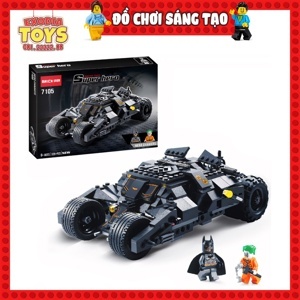 Xếp hình xe Batman Tumbler cỡ trung Decool 7105 325 chi tiết