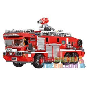 Bộ Xếp Hình Xingbao Firetruck 03030 – Lắp Ráp Xe Cứu Hỏa Phun Nước Chữa Cháy 720 Chi Tiết