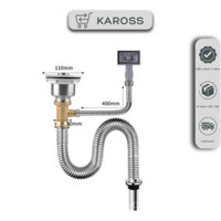 Bộ xi phông thoát nước chậu rửa bát bằng inox304