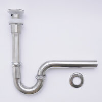 Bộ xi phông xả lavabo Inox 304 nhấn Yamato