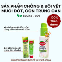 Bộ Xịt Chống Muỗi, Kem Bôi Côn Trùng Đốt, và Gel Bôi Làm Dịu Vết Muỗi Đốt Squito Free cho bé từ sơ sinh Đức- Date mới