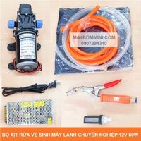 Bộ xịt rửa vệ sinh máy lạnh chuyên nghiệp 12V 80W