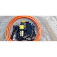bộ xịt rửa xe. máy lạnh. Bơm Sinleader đơn kèm nguồn 12v-5a. 5m dây chịu lực. đầu xịt chỉnh tia. hoàn chỉnh.